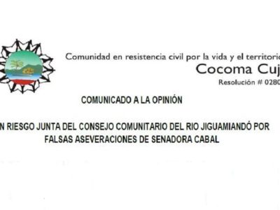 Comunicado Consejo Comunitario Jiguamiandó
